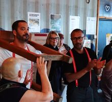 Atelier d'improvisation sous les applaudissements